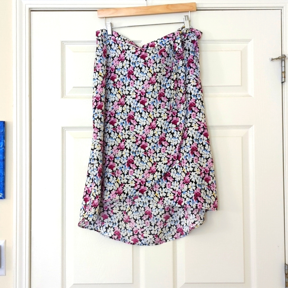 (5 for $20) Floral Wrap Skirt